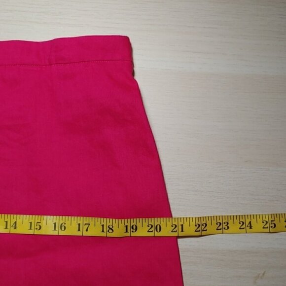 NWOT HOUSE OF HARLOW 1960 Linen blend summer fuchsia mini skirt - Picture 7 of 11